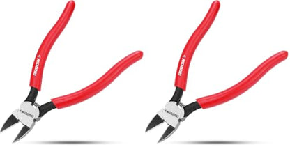 ARROW 7" Precision Wire Cutters, Precision Flush Cut Diagonal Pliers (Pack of 2) - size: 7 Inch (Pack of 2)