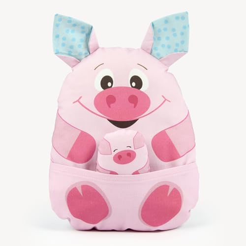 kullaloo Cut & Sew Fabric Panel – Farm Animal Sewing Kit for Beginners – DIY Craft Kit for Girls & Boys with Cow, Pig, Dog & Cat (Happy Farm) - color: Happy Farm