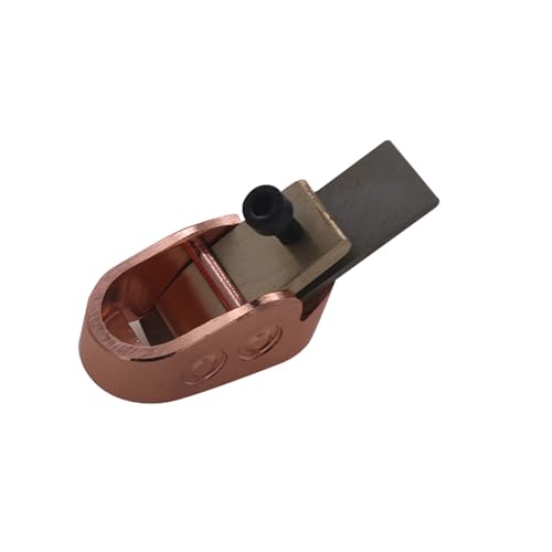 Luthier Tools, 5pcs finger plane cutter in different sizes Wood Planer Hand Plane with curved sole for DIY violin, viola, cello, and other wood instrument (Rose Gold)