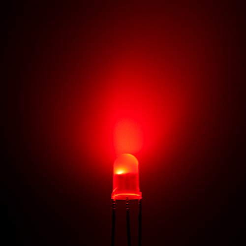 CHANZON 100 pcs 5mm Red & Yellow-Green Diffused LED Lights Common Anode - color: C) Red & Yellow-green (Ca) (100pcs)