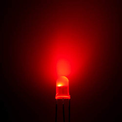 CHANZON 100 pcs 5mm Red & Yellow-Green Diffused LED Lights Common Anode - color: C) Red & Yellow-green (Ca) (100pcs)