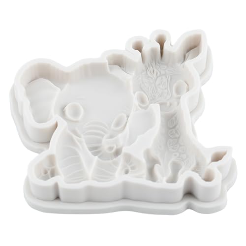 Forest Animal Polymer Clay Mold Giraffe Elephant Silicone Molds - color: Style H