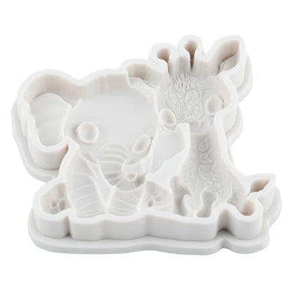 Forest Animal Polymer Clay Mold Giraffe Elephant Silicone Molds - color: Style H
