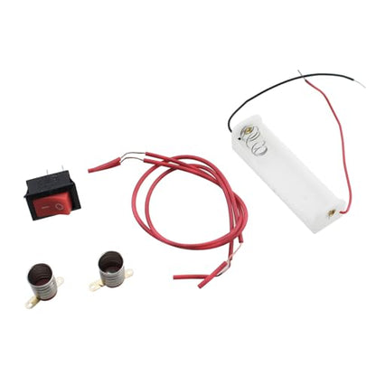 Circuit Experiment Small Light Bulb Kit Electricity Learning Kit Battery Box Lamp Holder Switch 1.5v Light Bulb Physics Assembly Science Equipment Closed Circuit Experiment Kit - size: Small