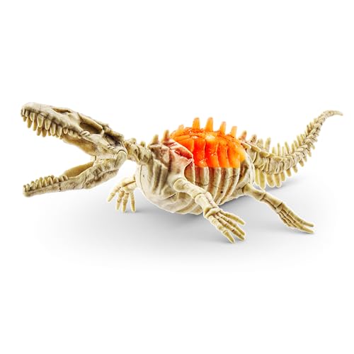 Robo Alive Mini Dino Fossil Find (2 Pack, Mosasaur & Triceratops) by ZURU Boys 5+ Dig and Discover, STEM, Excavate Prehistoric Fossils, Educational Toys, Great Science Kit Gift for Girls and Boy - color: Mosasaur+triceratops