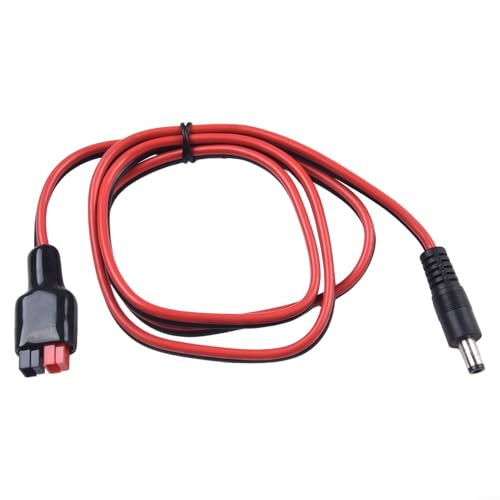 Solar to for Connector Adapter Cable, DC 5.5x2.5mm, 14AWG Wire for Solar Panel Power Pole 15/30/45A, 1m Length