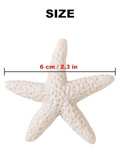 LJY 25 Beige Resin Starfish, 2.3 Inch for Beach Party