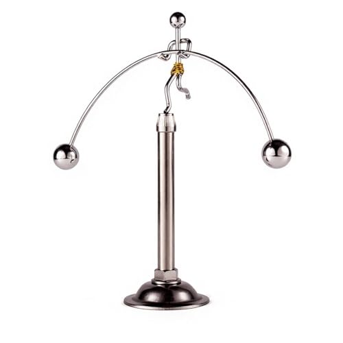 Sunnytech Steel Balance Toy Weightlifter Kinetic Art Balance Toy Balancing Decompressive Science Psychology Home Offic Decor Desk Decor WJ049 - style: WJ049