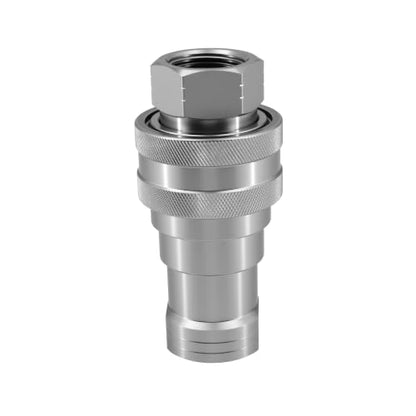 1" NPT ISO 7241-B Hydraulic Quick Disconnect Coupler Set, Alloy Steel Quick Disconnect Hydraulic Coupling (1" Body x 1" NPT Thread ISO7241-B) - color: 1" NPT X 1" Body (ISO7241-B)