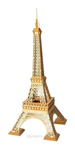 ROBOTIME Assembly Famous World Architecture Eiffel Tower Exquisite Wood Craft Kits for Kids Best Model Kits and DIY Arts Projects for Adults - color: Eiffel Tower