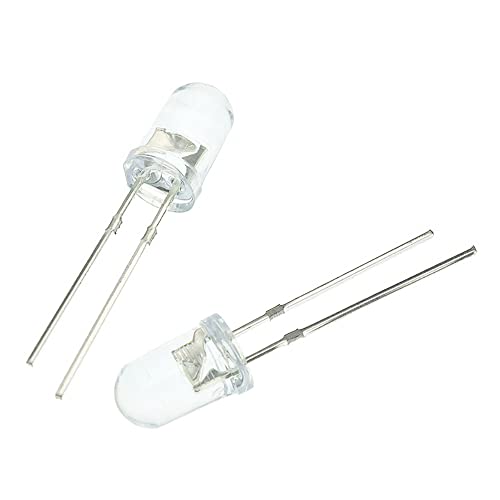 100pcs 5mm RGB Multicolor Slow Flashing LED Diode, Multi-Color Blinking Changing Light Emitting Diodes, 2 Pins Clear Round Lens Flicker Electronic Components Circuit Lights Kit - size: Slow Flash