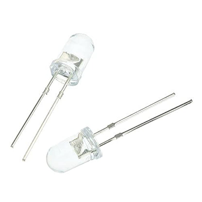 100pcs 5mm RGB Multicolor Slow Flashing LED Diode, Multi-Color Blinking Changing Light Emitting Diodes, 2 Pins Clear Round Lens Flicker Electronic Components Circuit Lights Kit - size: Slow Flash