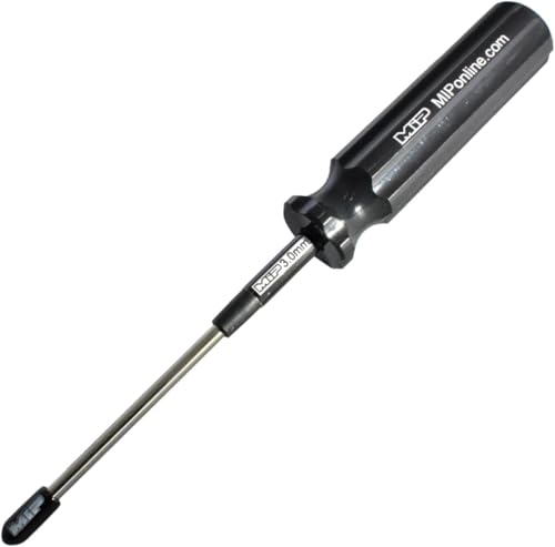 MIP Metric Hex Screw Driver RC Tools Kit Hexagon Screwdriver for Traxxas Arrma Axial Losi Redcat RC Quadcopter Helicopter FPV Racing Drone Models (3.0mm - Black Edition) - size: 3.0mm Black Edition