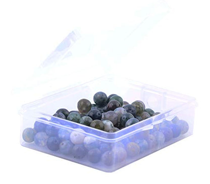 Natural Stone Beads 100pcs 10mm India Agate Round Genuine Real Stone Beading Loose Gemstone Hole Size 1mm DIY Smooth Beads for Bracelet Necklace Earrings Jewelry Making (India Agate, 10mm) - color: India Agate Green, size: 10mm