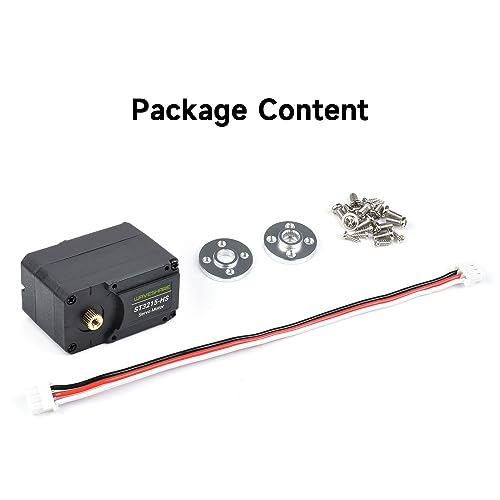 Waveshare 20kg.Cm Bus Servo Motor, 106PRM High Speed, Large Torque, with 360 Degrees High Precision Magnetic Encoder, Two-Way Feedback, Servo/Motor Mode Switchable