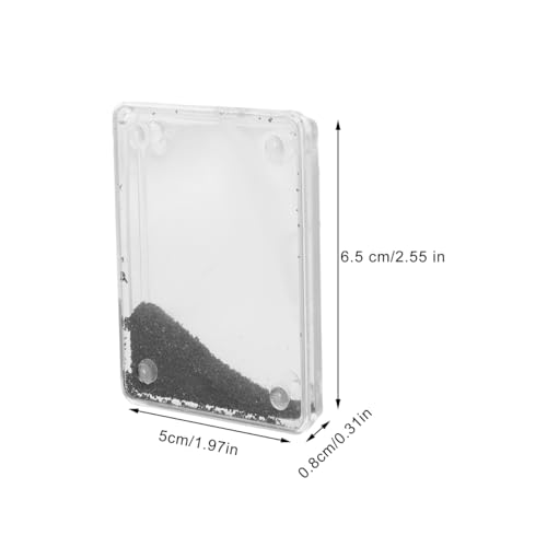 Toddmomy 5pcs Iron Filings Magnetic Field Demonstrator Box for Physics Classroom Science Experiments Educational Teaching Tools for Magnetism Studies and Visual Learning Aid
