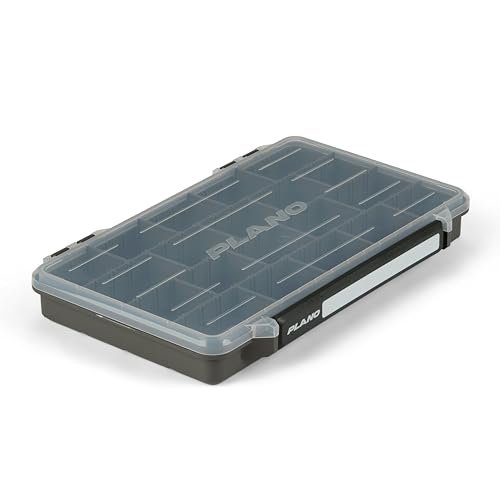 Plano StowAway 3700 Stow Tackle Box, with Corrosion-Preventive Rustricor, Single Latch Design, Transparent DuraView Lid, Stackable Storage for Fishing Bait, Lures and Gear - size: 3700, style: New Model