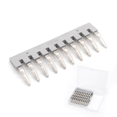 10Pcs EB10-6 Terminal Bridge Connector, DIN Rail Side Plug-in Block - color: Grey, size: 10 Pcs