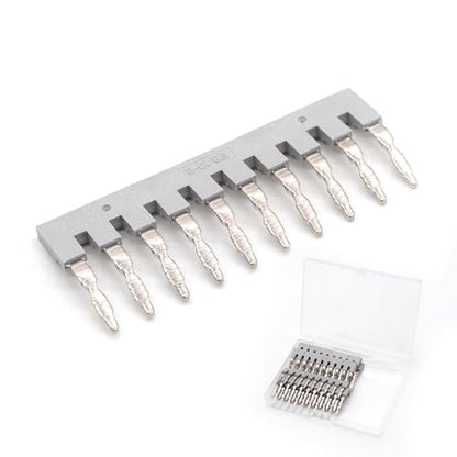 10Pcs EB10-6 Terminal Bridge Connector, DIN Rail Side Plug-in Block - color: Grey, size: 10 Pcs