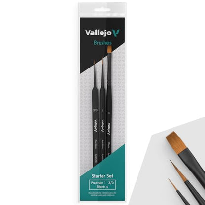 Vallejo - Starter Set, Flagged Synthetic Bristles - color: Starter Set