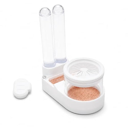 Beginner Ant Nest with Foraging Area and Humidity Zone, Dry Wet Separation Plaster Chamber, Fits 15mm Test Tubes, for Small to Medium Ant Colonies - size: Starter Kit