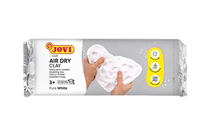Jovi Air-Dry Modeling Clay; 1.1 lb. White, Non-staining, Perfect for Arts and Crafts Projects