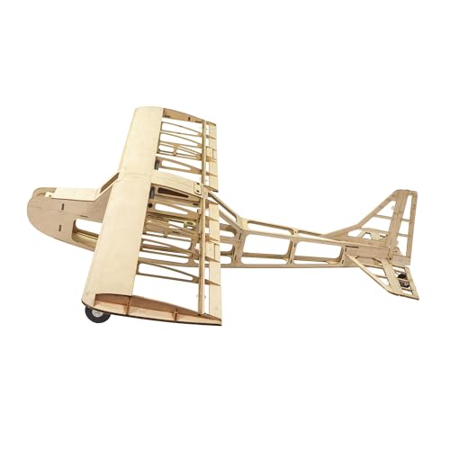 Balsa Wood Airplane Kits T05 Vogee-08 Training Plane, 32" Wingspan Laser Cut Unassembled Flying Model Aircraft to Build, DIY RC Airplane Kit for Adults (KIT+Motor+ESC+Servo+Prop) - color: Kit+motor+esc+servo+prop