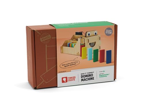 KiwiCo Domino Machine STEM Toy - Automatic Chain Reaction Builder, Ages 9+ - size: 7.5 inches x 11 inches x 3.38 inches