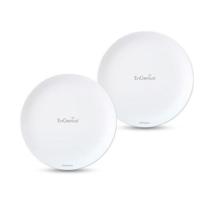 EnGenius Technologies Wi-Fi 5 Outdoor AC867 5GHz Wireless Access Point/Client Bridge, Long Range, PTP/PTMP, Additional 802.3at PoE Port, IP55, 26dBm with 19dBi Directional Antennas (N-EnStationAC Kit) - size: 2-PACK KIT, style: 2 Pack with PoE Out