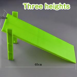 Inclined Plane Set, Adjustable Clear Scale Pulley Experiment Teaching Aid for Classroom Students Plastic Double Stand 2 Sets 3 Height School Physics Lab