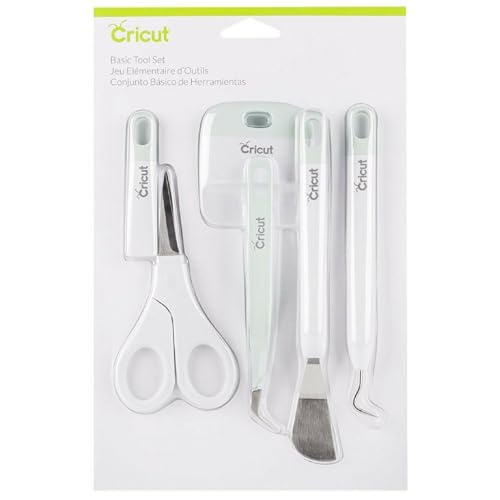 Cricut Basic Tool Set - 5-Piece Precision Tool Kit, Mint - color: Mint