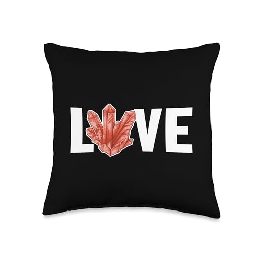 Best Rocks And Minerals Kit Guide Collection Gifts Love Geologist Rockhounding Mineral Collector Throw Pillow, 16x16, Multicolor - size: 16x16