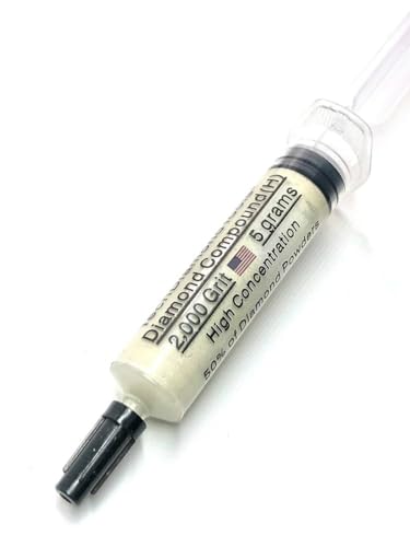 TechDiamondTools Diamond Polishing Compound Polishing Paste USA Made 2,000 Grit 4-8 Microns for Marble Glass Metal Rock Jewelry Resin Silver Chrome Gemstone with High Concentration of Diamond Powder - size: 2,000 grit/4 - 8 microns