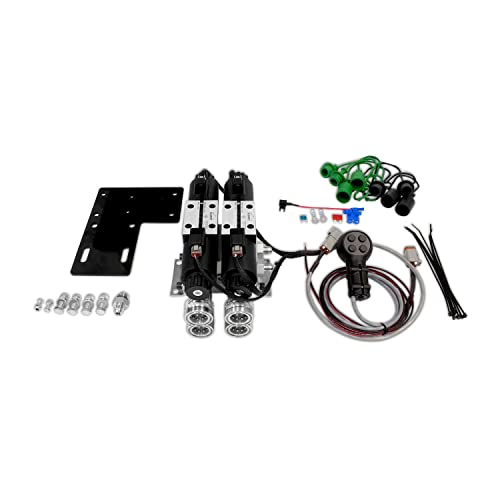 Summit Hydraulics Electric Rear Remote Valve Kit for Compact Tractors (Two Spool) (2.0" ROPS Width w/Joystick) - style: 2.0" ROPS Width w/ Joystick