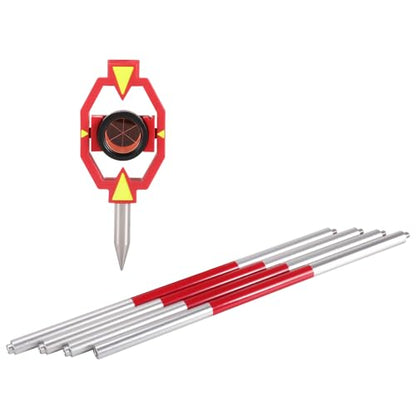 Mini Survey Prism Set, 17.5 mm Offset, 4 Rods - size: 17.5 mm