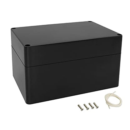 LeMotech Electrical Box ABS Plastic Project Box IP65 Waterproof Junction Box Project Case Universal Enclosure for Electronics Black 6.2X 4.2X 3.4 inch (160x110x90mm)（Pack of 1 - color: Black (1 pack), size: 6.2" x 4.2" x 3.4"