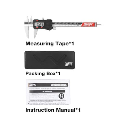 Digital Caliper 6 inch, Stainless Steel Vernier Micrometer - color: Stainless Steel