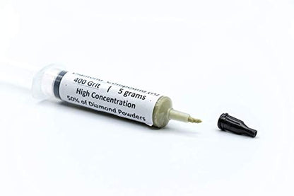 TechDiamondTools Diamond Polishing Compound Polishing Paste USA Made 14,000 Grit 0-1 Microns for Marble Glass Metal Rock Jewelry Resin Silver Chrome Gemstone with High Concentration of Diamond Powder - size: 14,000 grit / 0-1 microns