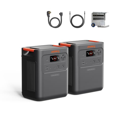 Jackery HomePower 3600 Pro Max (2-Pack) and MTS & 40A Cable, 7168Wh - style: HomePower 3600 Pro Max (2-Pack)+MTS+40A Charging Cable