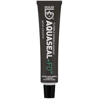 GEAR AID Aquaseal FD Flexible Durable Repair Adhesive for Fixing Tears and Holes in Waders, Wetsuits, PVC Inflatables, Vinyl and Outdoor Gear, Dries Clear, 0.75 oz, 1 Pack - style: .75 Oz