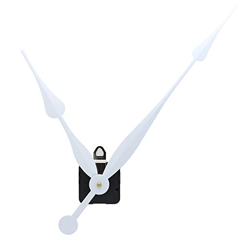 Youngtown High Torque Long Shaft Clock Movement Kit with 12 in White Hands - color: White, size: 29/32 inch Total shaft length
