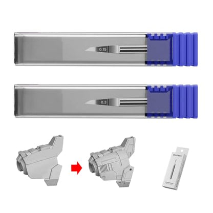 stedi Model Scriber Blades Tungsten Steel 0.15+0.3mm Replacement - style: 0.15mm+0.3mm