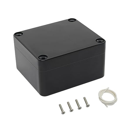 LeMotech Electrical Box ABS Plastic Project Box IP65 Waterproof Junction Box Project Case Universal Enclosure for Electronics Black 2.48x 2.28x 1.37 inch(63x58x35mm)(Pack of 1) - color: Black (1 pack), size: 2.48" x 2.28" x 1.37"