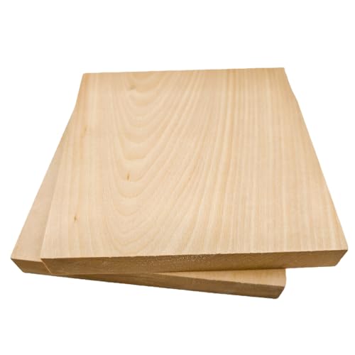 2PCS Unfinished Basswood Blocks for Crafts, Wood Craft Panels for Art, Engraving, Painting, DIY Projects, Chip Carving, Fretwork (7.87 x 5.9 x 0.78 in) - size: 7.87 x 5.9 x 0.78 in
