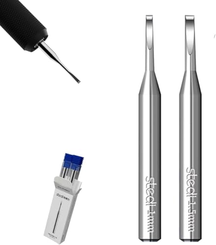 stedi 2PCS Model Scriber Chisel Replacement Blades 2mm+2.5mm - style: 2mm+2.5mm(Chisel Blade)