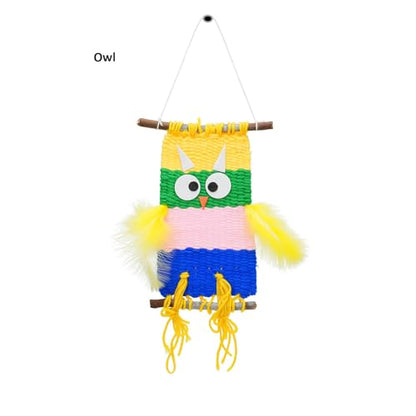 Weaving Loom for Kids/Child Includes 3 Yarn Craft Kits with Detailed Instructions for Easy Weaving Suitable for Children Aged 6+ - size: A4FT
