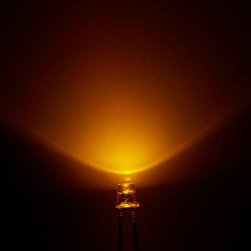 CHANZON 100 pcs 3mm Yellow LED Diode Lights (DC 2V 20mA) - color: E) Yellow (100pcs)