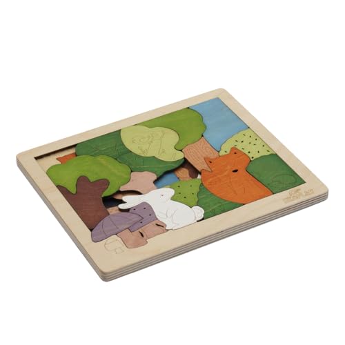 Woodlands Puzzle for Kids | 33 Piece Jigsaw Puzzle for Pre-School Kids | Learning and Educational Toy Gift for Boys & Girls 3 Years and Above - style: Woodlands