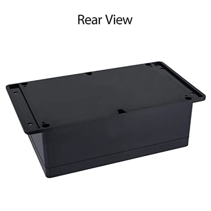 Junction Box IP65 Waterproof Dustproof ABS Plastic Universal Electric Project Enclosure with Fixed Ear Black 9.1x5.9x3.3 inch (1pc) - size: 9.1"x5.9"x3.3"(1 pack)