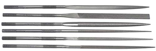 Set of 6 Needle Files 7-3/4" Cut 2 Grobet Swiss Pattern